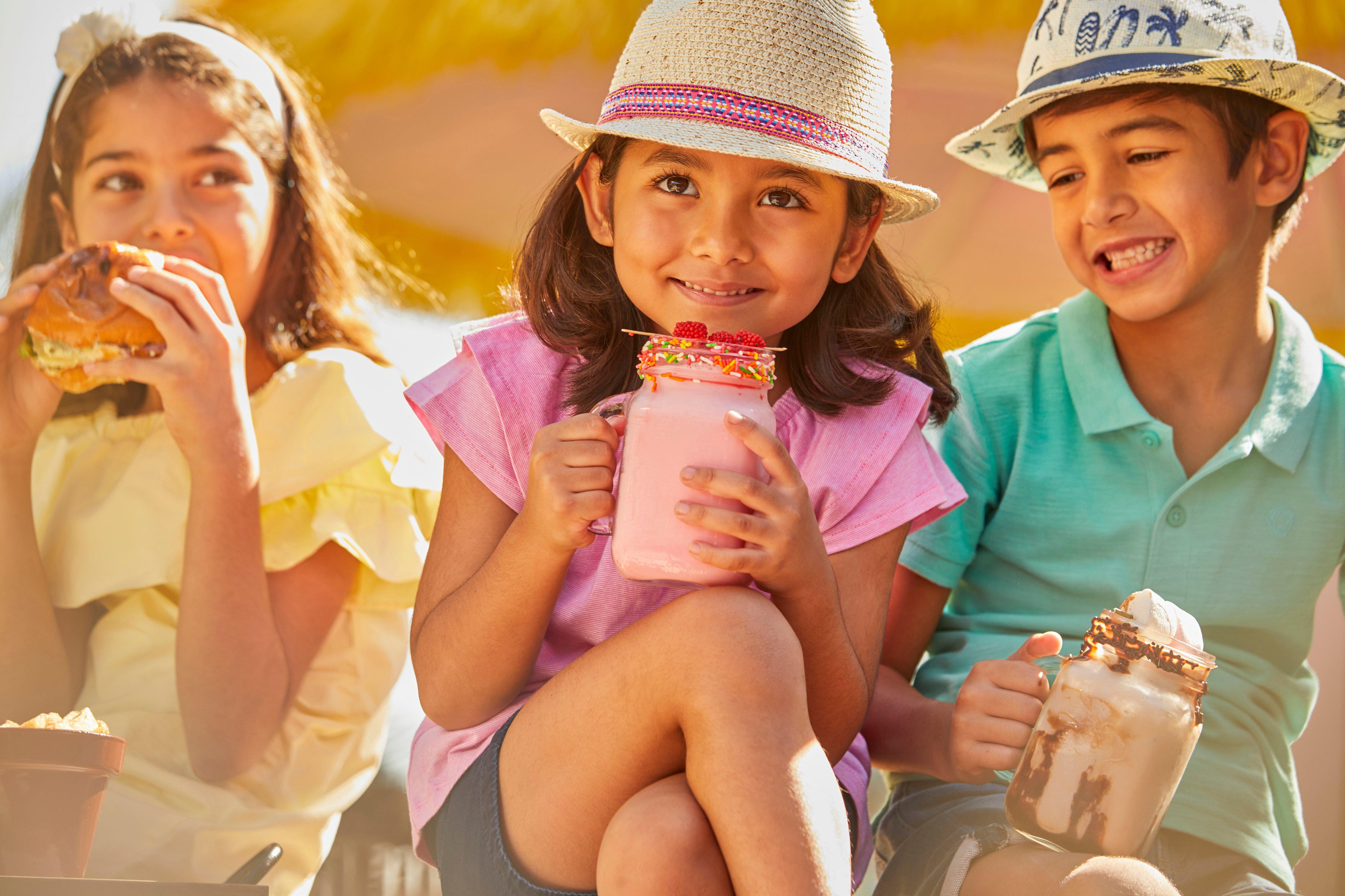 Kids with Milkshake